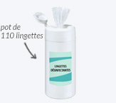 Lingettes désinfectantes mains et surfaces