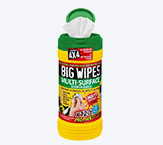 Pot de 120 lingettes industrielles pour surfaces