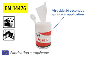 Pot de 50 lingettes mains et surfaces