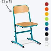 Chaise d'école réglable
