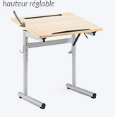 Bureau inclinable pour PMR