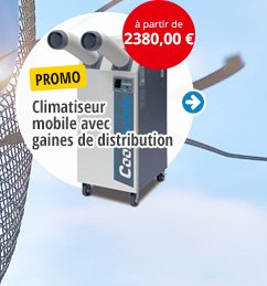 Climatiseur mobile avec gaines de distribution