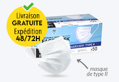 Masque chirurgical jetable