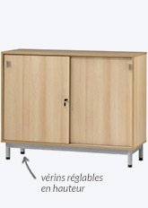Voir le meuble de rangement avec portes coulissantes