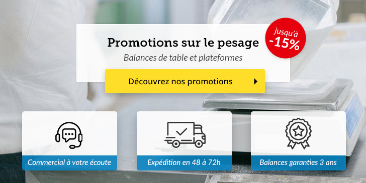 Promotions sur le pesage