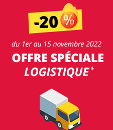 -20% sur des produits de logistique